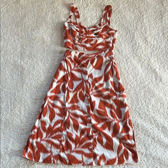 BR Linen-Blend Skirt and Crop Top Floral Two-Piece Set** 🌼 - Picture 3 of 11